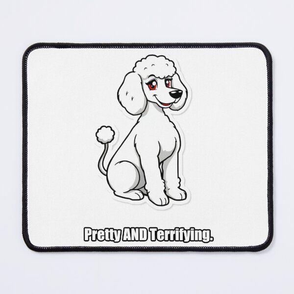 Item preview, Poodle Sticker - Pretty And Terrifying - Funny Poodle Owner Gift designed and sold by pawdrops.