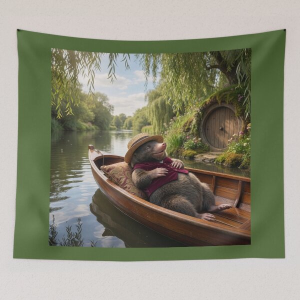 Item preview, Moley Spends Afternoon in a Boat on the River designed and sold by Tridentulus.