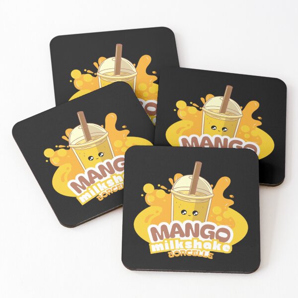 Item preview, Cute Mango Milkshake Design | Kawaii Tropical Drink Illustration designed and sold by LunaVales.