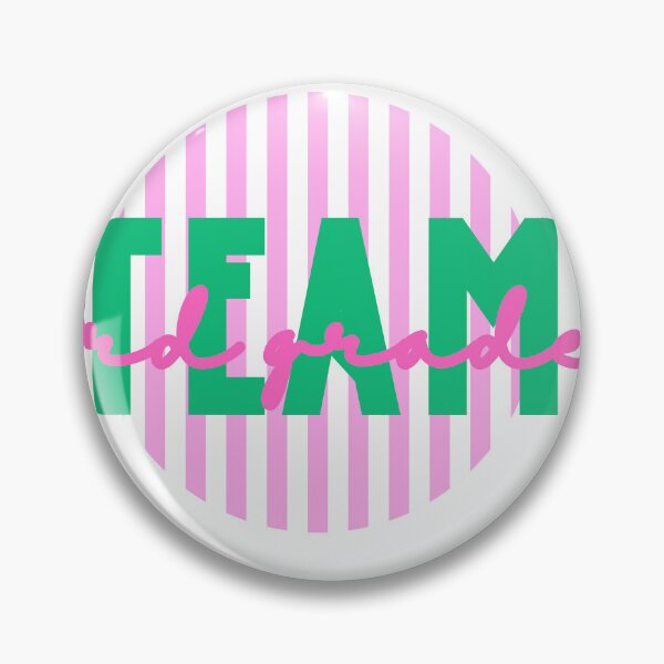 Item preview, Third Grade Team - Preppy Pink Stripe designed and sold by Salt&Light.