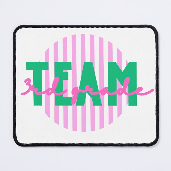Item preview, Third Grade Team - Preppy Pink Stripe designed and sold by Salt&Light.