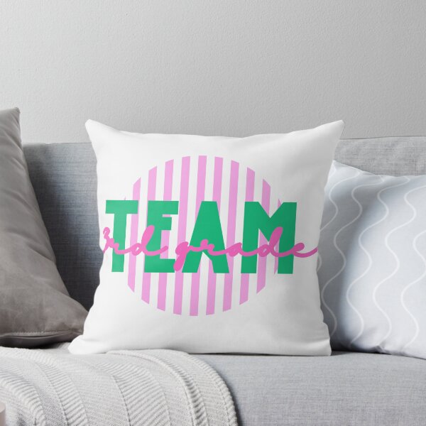 Item preview, Third Grade Team - Preppy Pink Stripe designed and sold by Salt&Light.