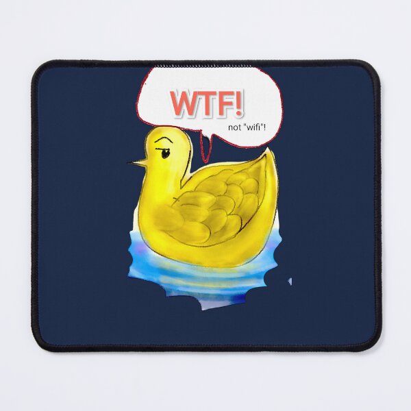 Item preview, WTF Duck- Rage tech bro annoyed sticker optical joke designed and sold by Shukasya-Arts.
