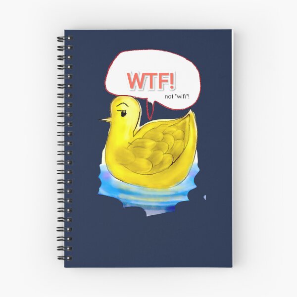 Item preview, WTF Duck- Rage tech bro annoyed sticker optical joke designed and sold by Shukasya-Arts.