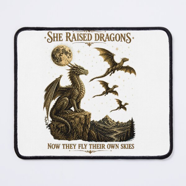Item preview, Proud Dragon Mom Gift She Raised Dragons Now They Fly Their Own Skies designed and sold by Passionread.