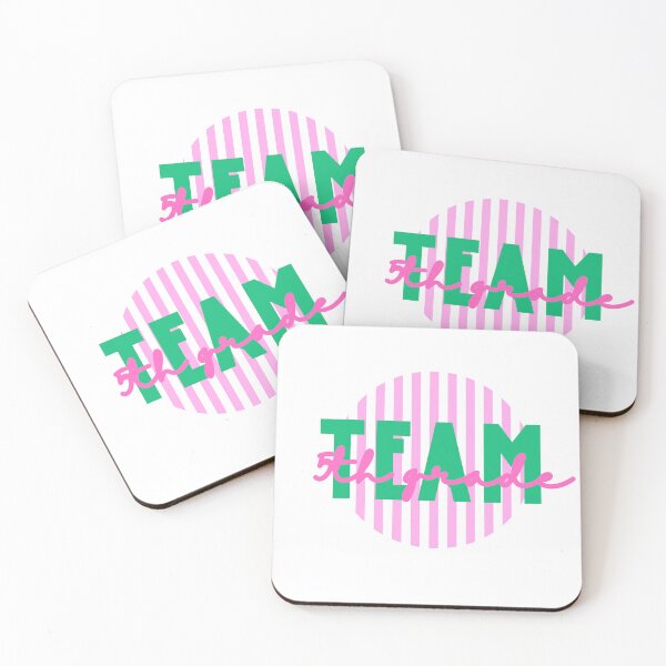 Artikelvorschau, Team der fünften Klasse – Preppy Pink Stripe entworfen und verkauft von Salt&Light.