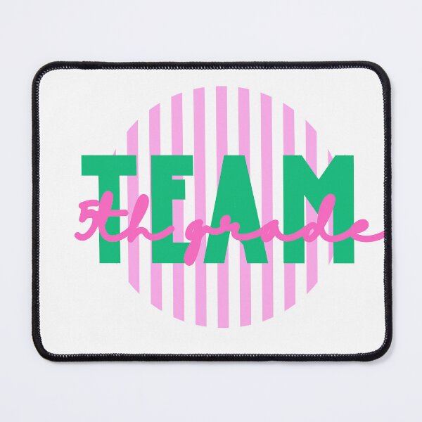 Item preview, Fifth Grade Team - Preppy Pink Stripe designed and sold by Salt&Light.