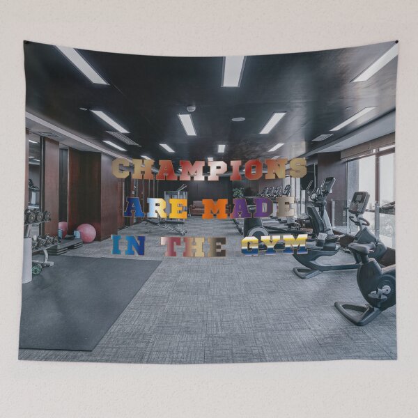 Artikelvorschau, Champions werden im Fitnessstudio gemacht #1 entworfen und verkauft von Holy JM Designs.