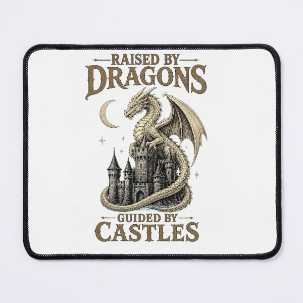 Item preview, Medieval Fantasy Dragon Castle Design Raised By Dragons Guided By Castles designed and sold by Passionread.