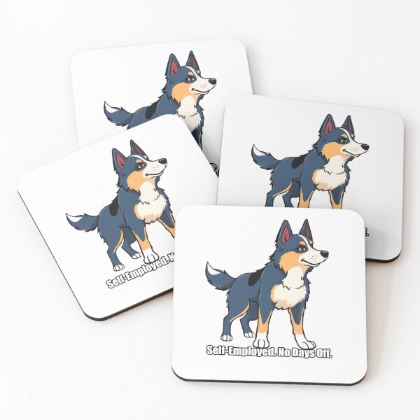 Item preview, Australian Shepherd Sticker - Self-Employed No Days Off - Funny Aussie Owner Gift designed and sold by pawdrops.