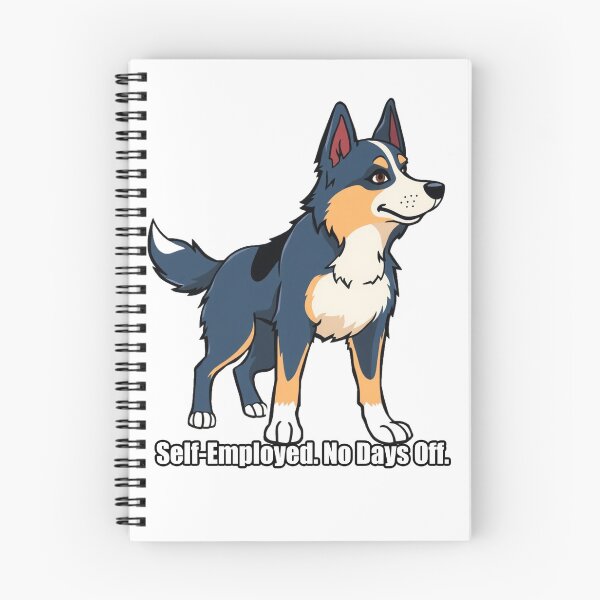 Item preview, Australian Shepherd Sticker - Self-Employed No Days Off - Funny Aussie Owner Gift designed and sold by pawdrops.