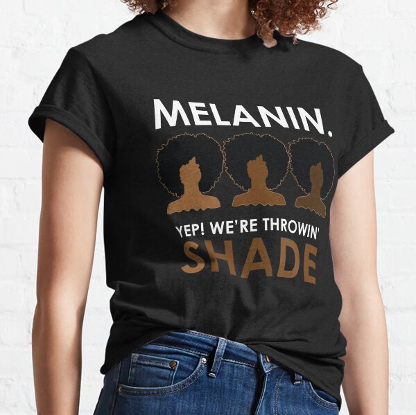 Plus Size Embossed Foil Melanin Graphic Tee - Black