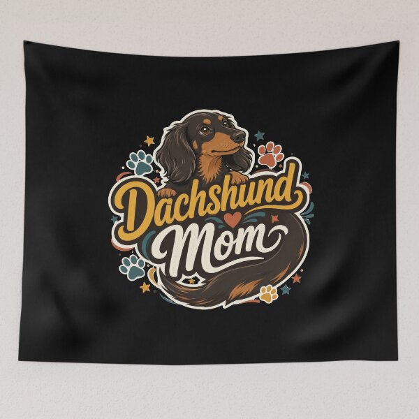 Item preview, Dachshund Mom Dog Lover Sticker  designed and sold by Sketchlegacy.
