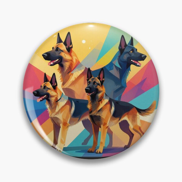 Item preview, Colorful German Shepherd Geometric Art designed and sold by Wild Hare.
