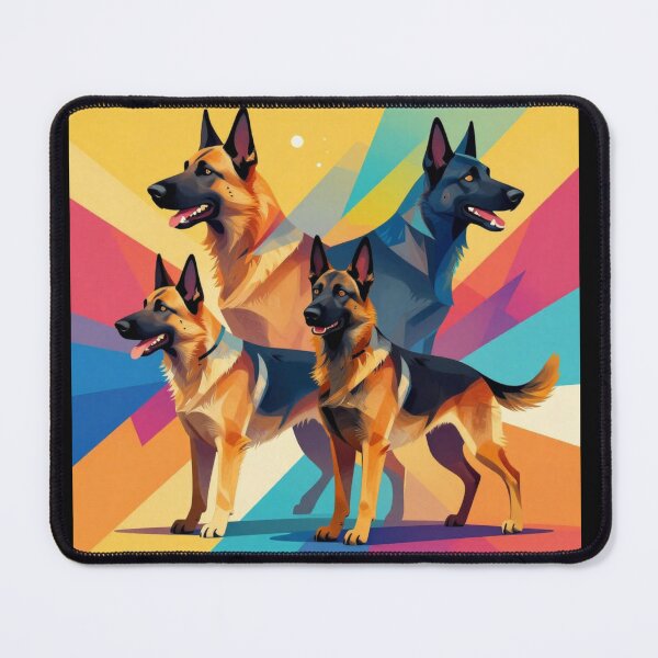 Item preview, Colorful German Shepherd Geometric Art designed and sold by Wild Hare.