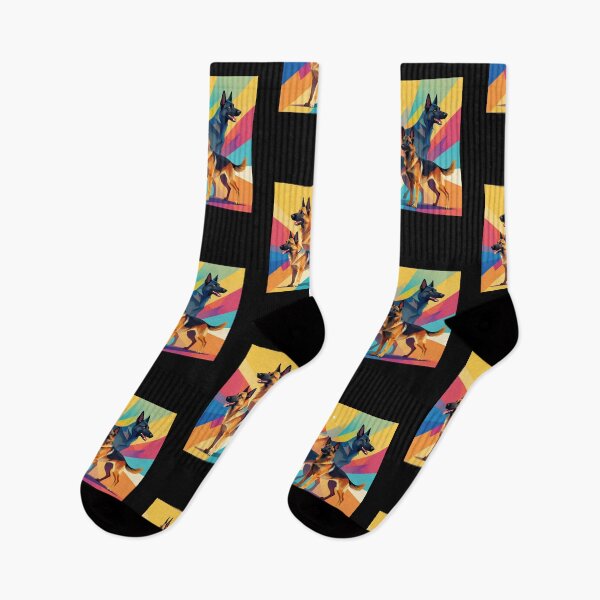 Item preview, Colorful German Shepherd Geometric Art designed and sold by Wild Hare.