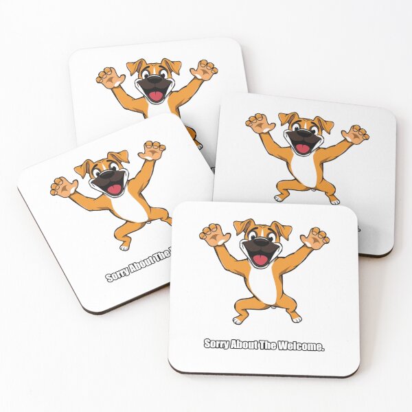 Item preview, Boxer Sticker - Sorry About The Welcome - Funny Boxer Dog Owner Gift designed and sold by pawdrops.
