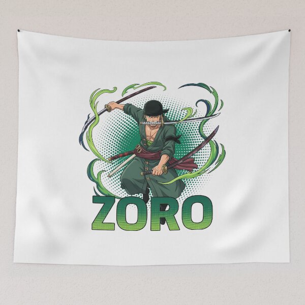 Item preview, Three Swords Master Green Flame - Halftone Outlaw Samurai designed and sold by lamiarte.