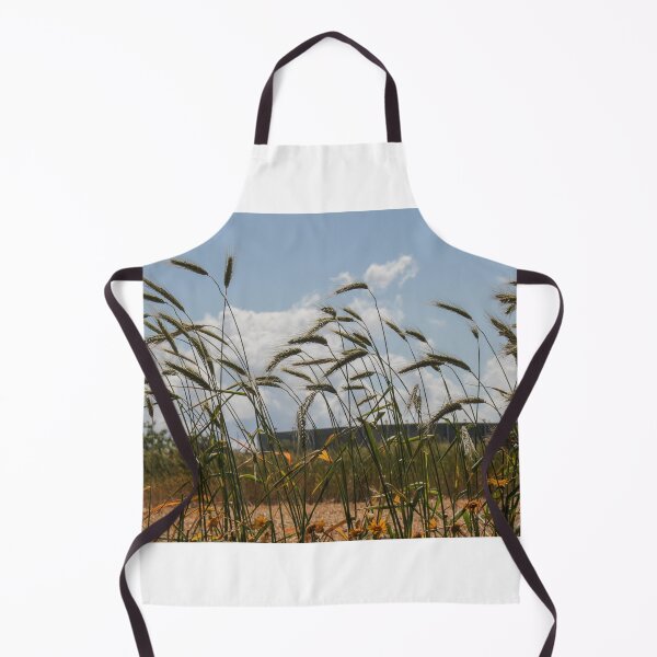 Item preview, Golden Wheat Stalks Swaying in Wind Across a Summer Field Under Blue Sky and Clouds designed and sold by Nmallia.