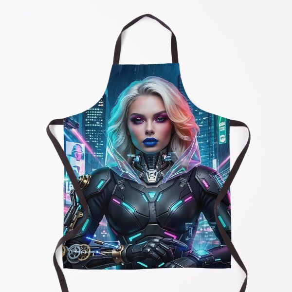 Item preview, Cyberpunk Neon Android Queen designed and sold by ToxicInkArt.
