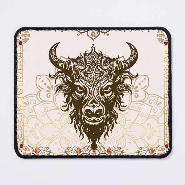 Item preview, Intricate Tribal Bull Head Mandala Art Design designed and sold by Justyna93.