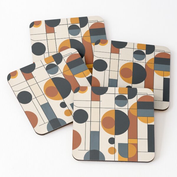 Item preview, Geometric Blocks Structure Art Wall Painting designed and sold by EnmarcArt.