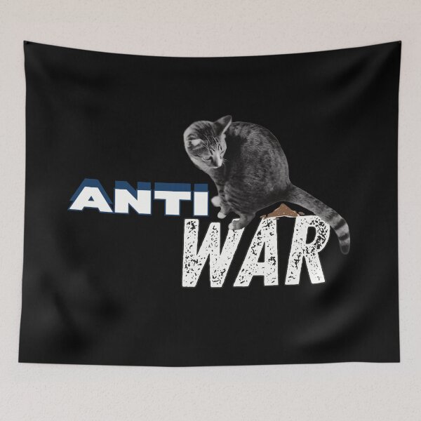 Item preview, Cat Meme Anti War designed and sold by HappyHavenStu.