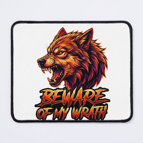 Item preview, Wolf Beware of My Wrath Graphic designed and sold by SupernovaNote.