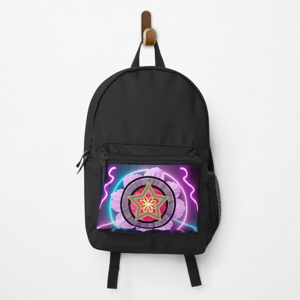 Item preview, Neon Geometric Star Mandala Design - Abstract Futuristic Glow Art PNG designed and sold by Palette-Vibes.