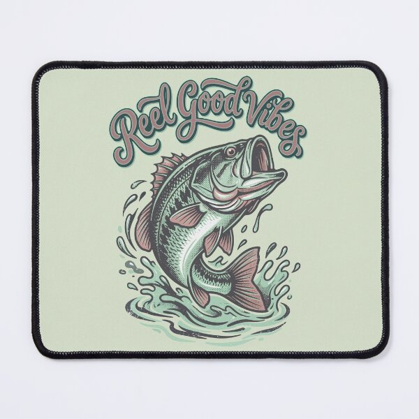 Item preview, Reel Good Vibes Bass Fishing Artwork designed and sold by AwesomeBeyondLimits.