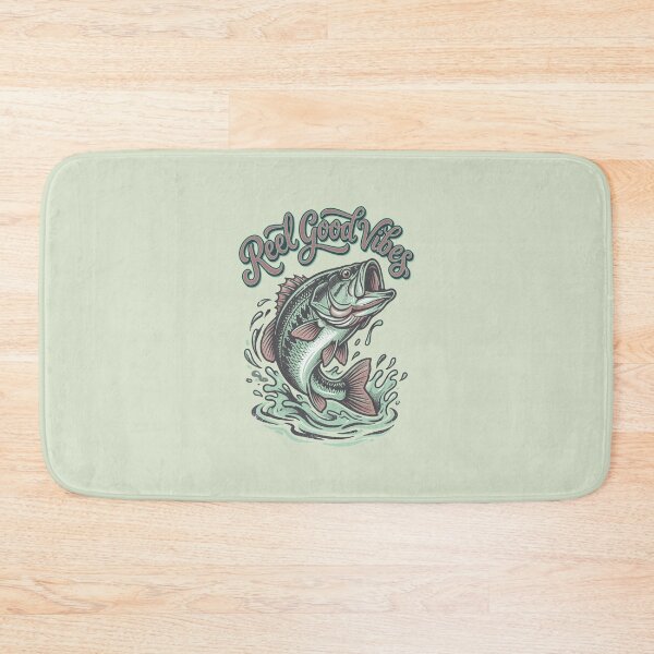 Item preview, Reel Good Vibes Bass Fishing Artwork designed and sold by AwesomeBeyondLimits.