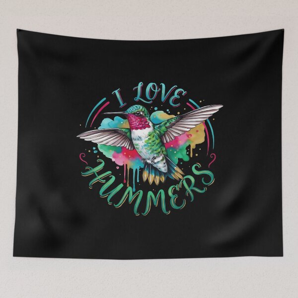Item preview, I Love Hummers Bird Lover Featuring a Beautiful Hummingbird designed and sold by Redgiant87x.