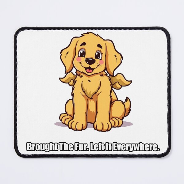 Item preview, Golden Retriever Sticker - Brought The Fur Left It Everywhere - Funny Golden Retriever Gift designed and sold by pawdrops.