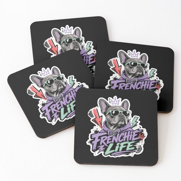 Item preview, Frenchie Life Cool French Bulldog Sticker  designed and sold by Sketchlegacy.