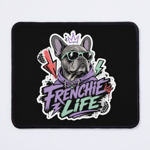 Item preview, Frenchie Life Cool French Bulldog Sticker designed and sold by Sketchlegacy.