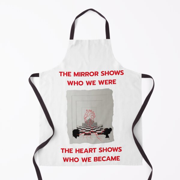 Item preview, The Mirror Shows Who We Were The Heart Shows Who We Became Gothic Quote designed and sold by PMDesignStudio.