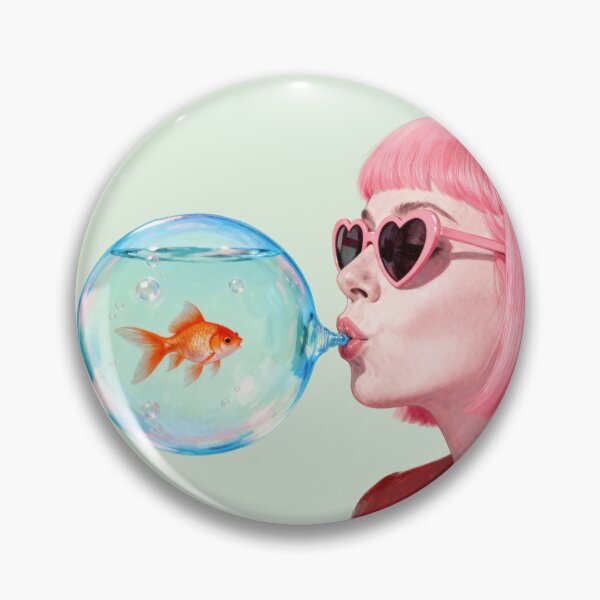 Item preview, Bubble Fish Surreal Pop Art Illustration designed and sold by ModriArt.