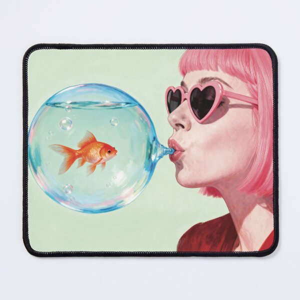 Item preview, Bubble Fish Surreal Pop Art Illustration designed and sold by ModriArt.