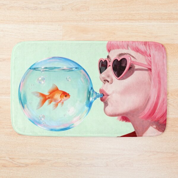 Item preview, Bubble Fish Surreal Pop Art Illustration designed and sold by ModriArt.