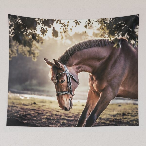 Item preview, Horse Under Tree at Golden Hour designed and sold by IntelliMindDesigns.