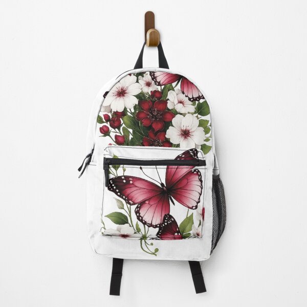 Item preview, Crimson Butterflies and Blossom Bouquet designed and sold by myJPEG.