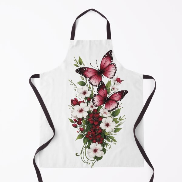 Item preview, Crimson Butterflies and Blossom Bouquet designed and sold by myJPEG.