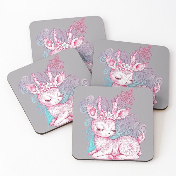 Item preview, Cute Whimsical Deer With Floral Patterns designed and sold by Galwaneer.