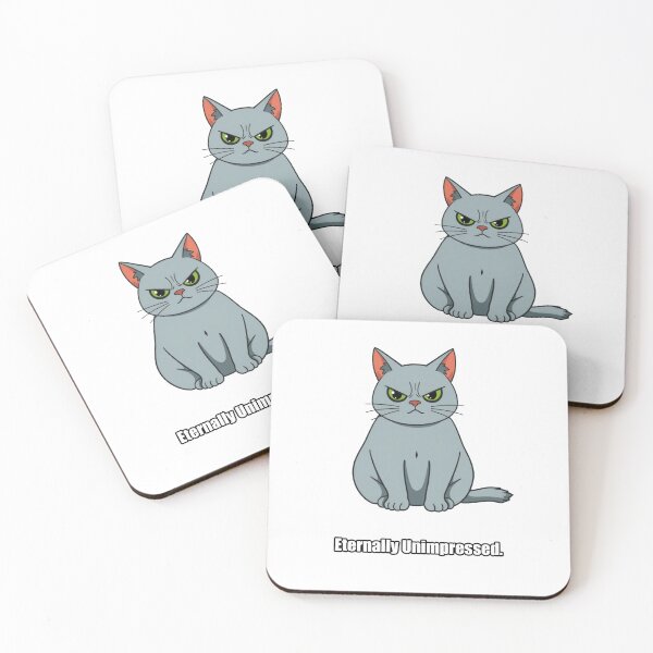 Item preview, British Shorthair Sticker - Eternally Unimpressed - Funny British Shorthair Cat Gift designed and sold by pawdrops.