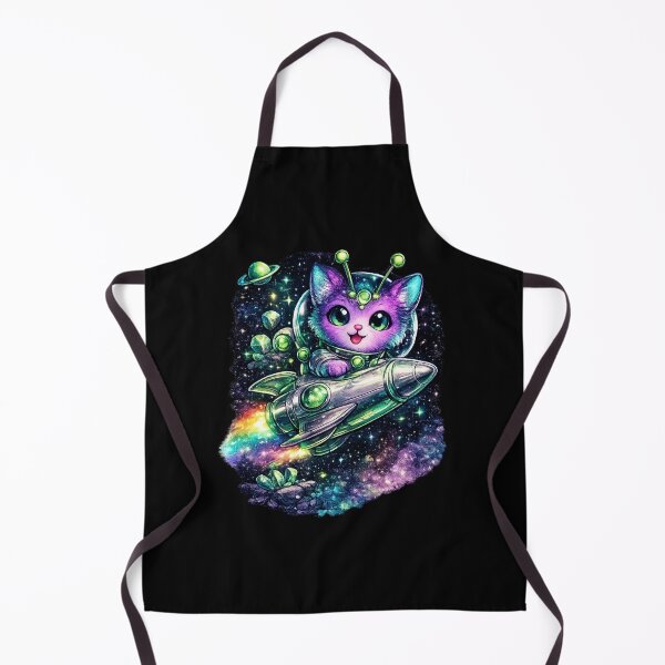 Item preview, Cute Alien Cat Rocket Adventure in Cosmic Galaxy designed and sold by TheZyro.