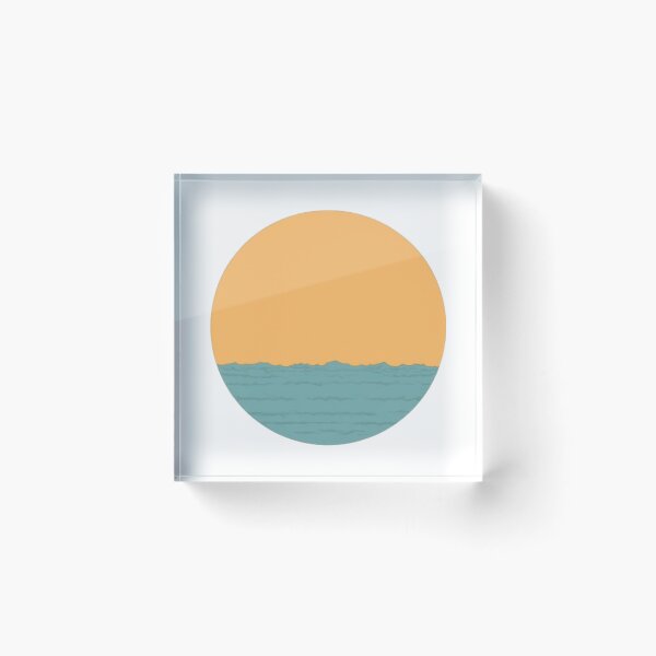 Item preview, Minimalist Sunset and Ocean Waves designed and sold by LstpStudio-Art.