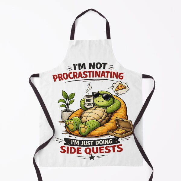 Item preview, I'm Not Procrastinating I'm Just Doing Side Quests Funny Turtle Gamer Design. designed and sold by artbydozi2005.