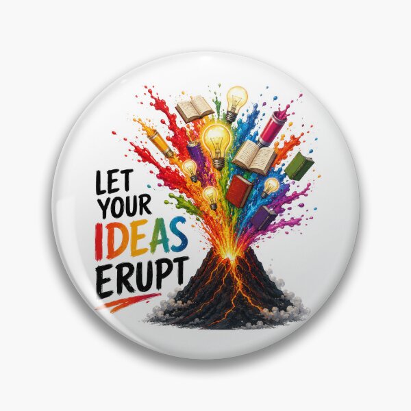 Item preview, Let Your Ideas Erupt | Volcano Creativity designed and sold by NatureHarmony16.