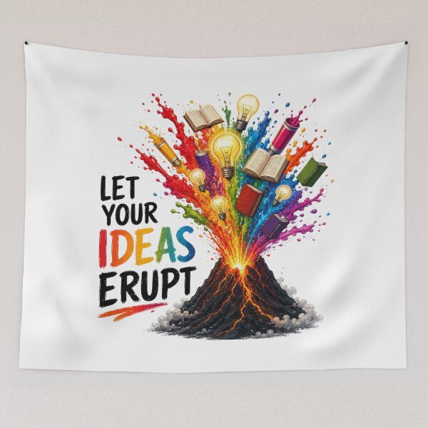 Item preview, Let Your Ideas Erupt | Volcano Creativity designed and sold by NatureHarmony16.