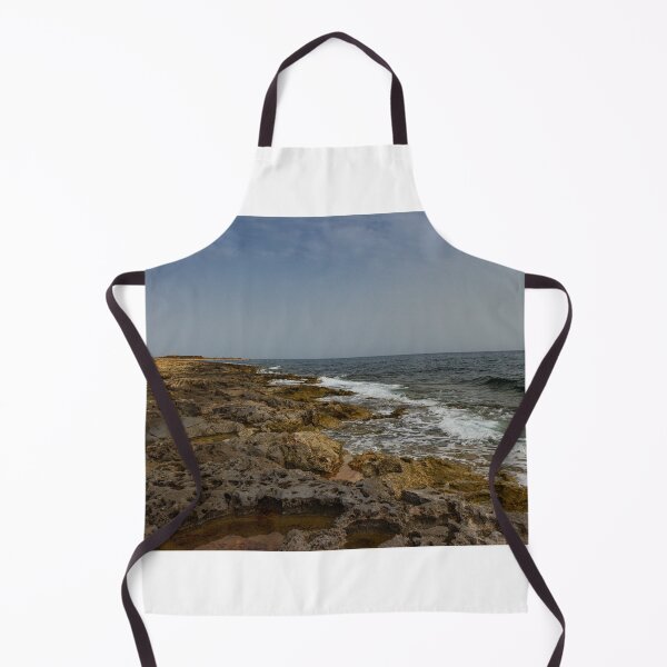 Item preview, Crashing Ocean Waves Over Rocky Shoreline With White Foam Splash And Textured Rocks designed and sold by Nmallia.